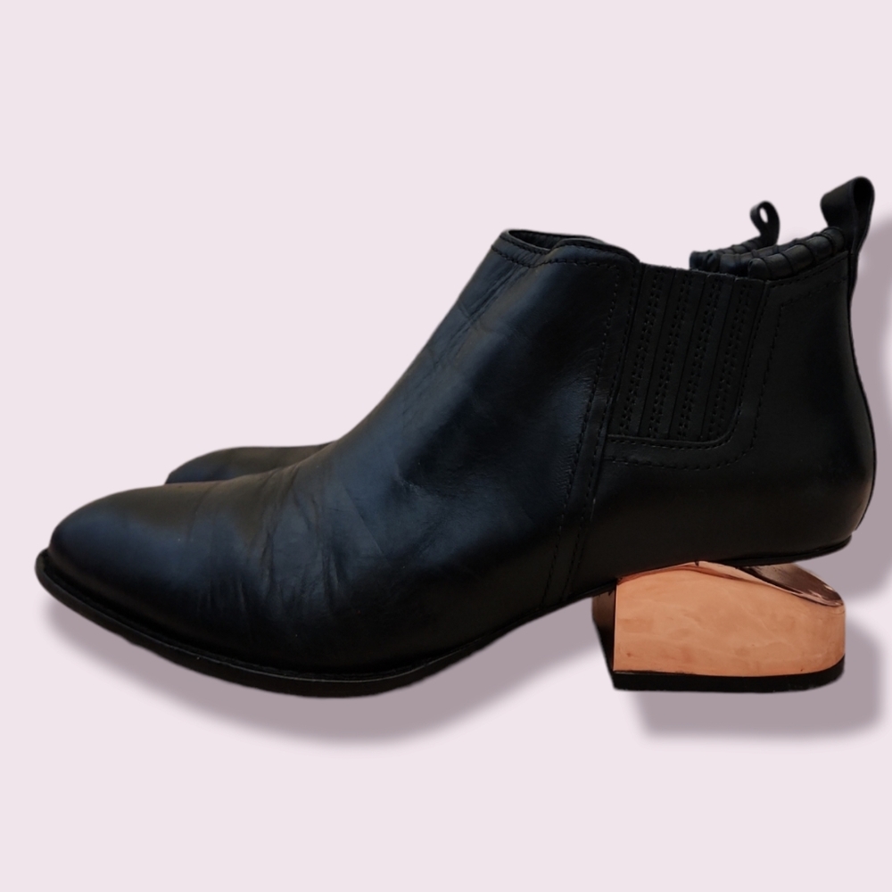 Alexander Wang Kori Chelsea Boots with Gold Heel